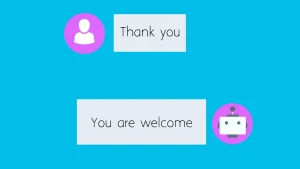 En chatbot, der interagerer med en kunde via en computerskærm, symboliserer anvendelsen af kunstig intelligens i kundeservice for effektiv support.