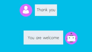 Un extrait de conversation avec un service client basé sur l'IA.